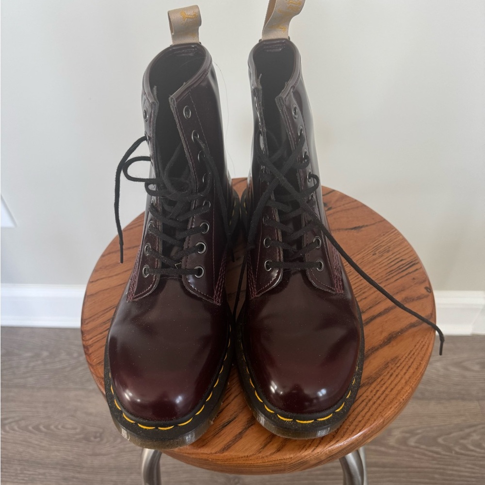 Dr. Martens Cherry Red Leather Boots